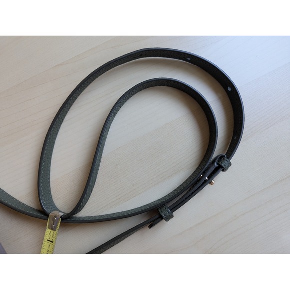 Marc Jacobs Maverick Green Pebbled Leather Adjustable Crossbody Bag Suede Tassel - Picture 11 of 15